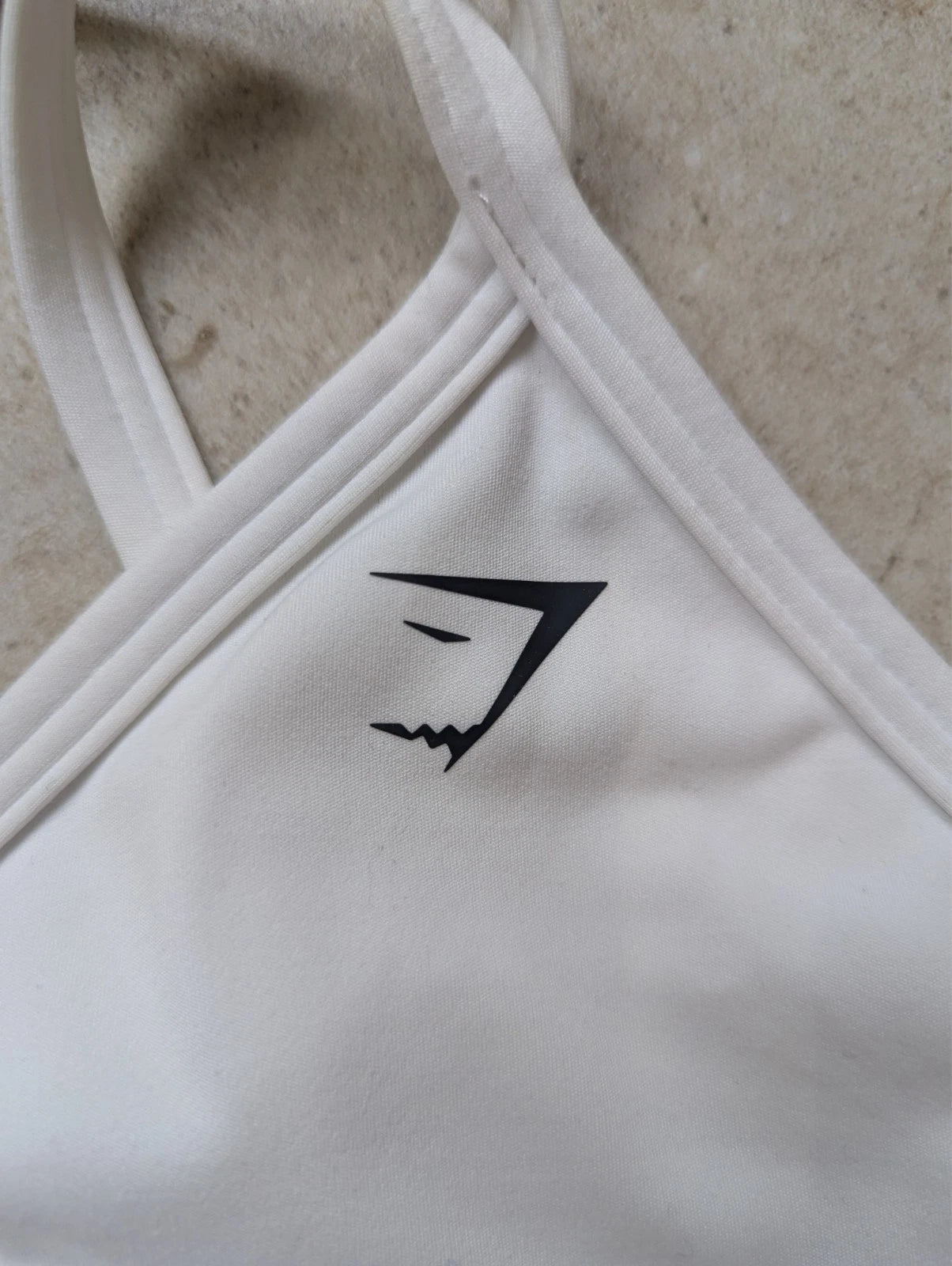 White Gymshark sports bra