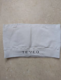 Teveo white bandeau bra