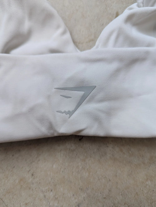 White Gymshark Sports Bra