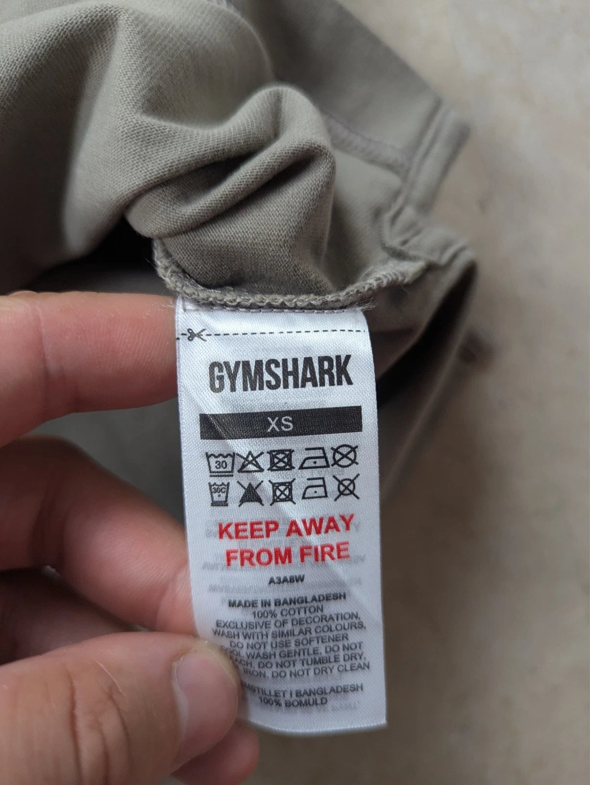 Débardeur oversize Gymshark kaki