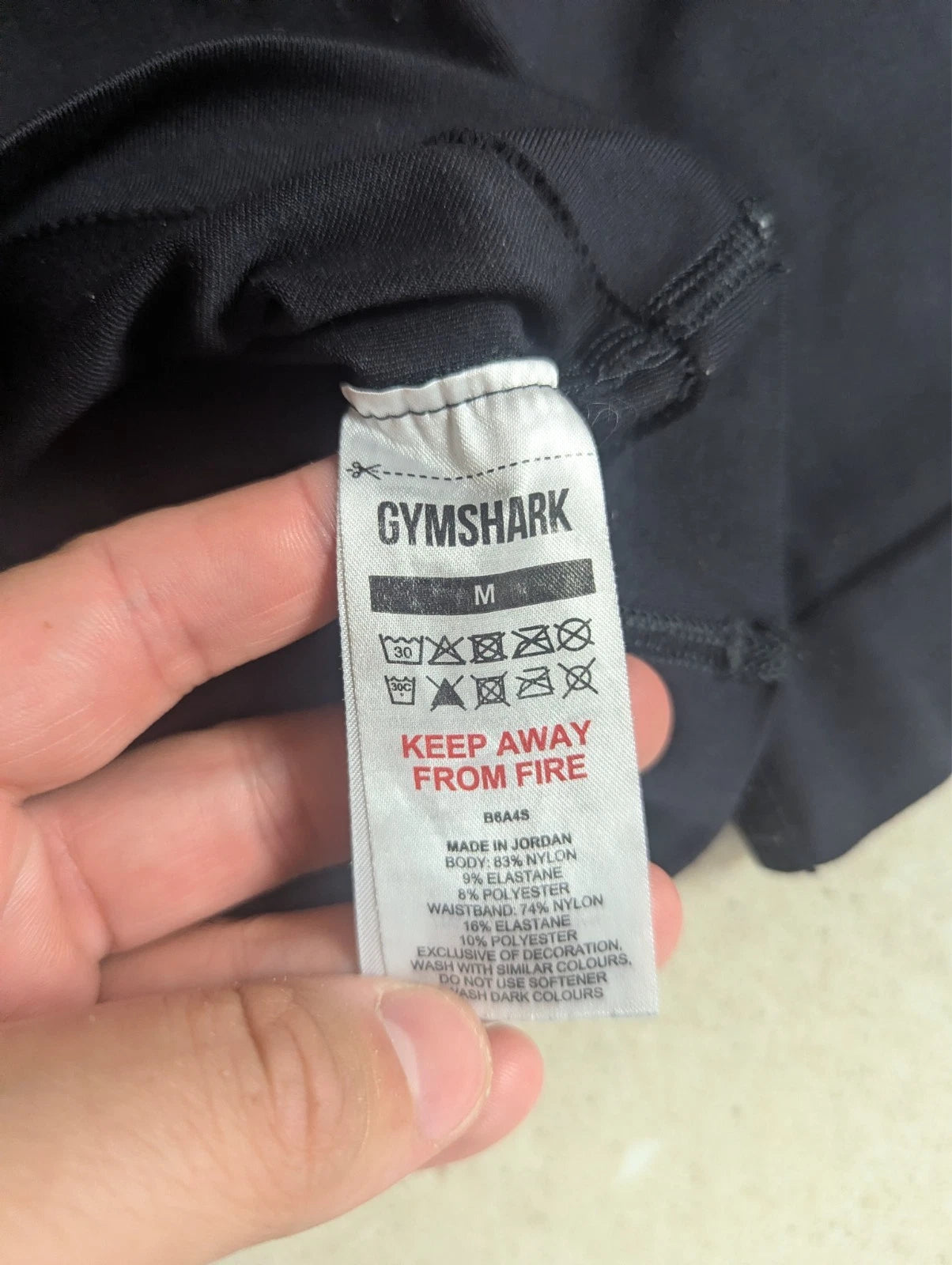 Short Gymshark Noir