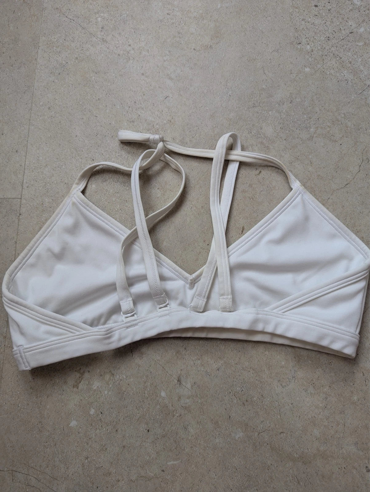 White Gymshark sports bra