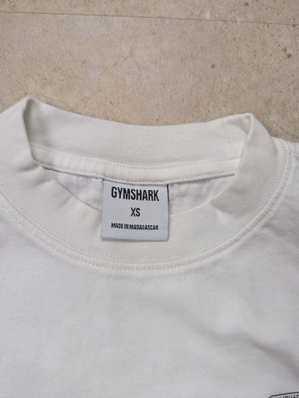 T-shirt Gymshark oversize blanc