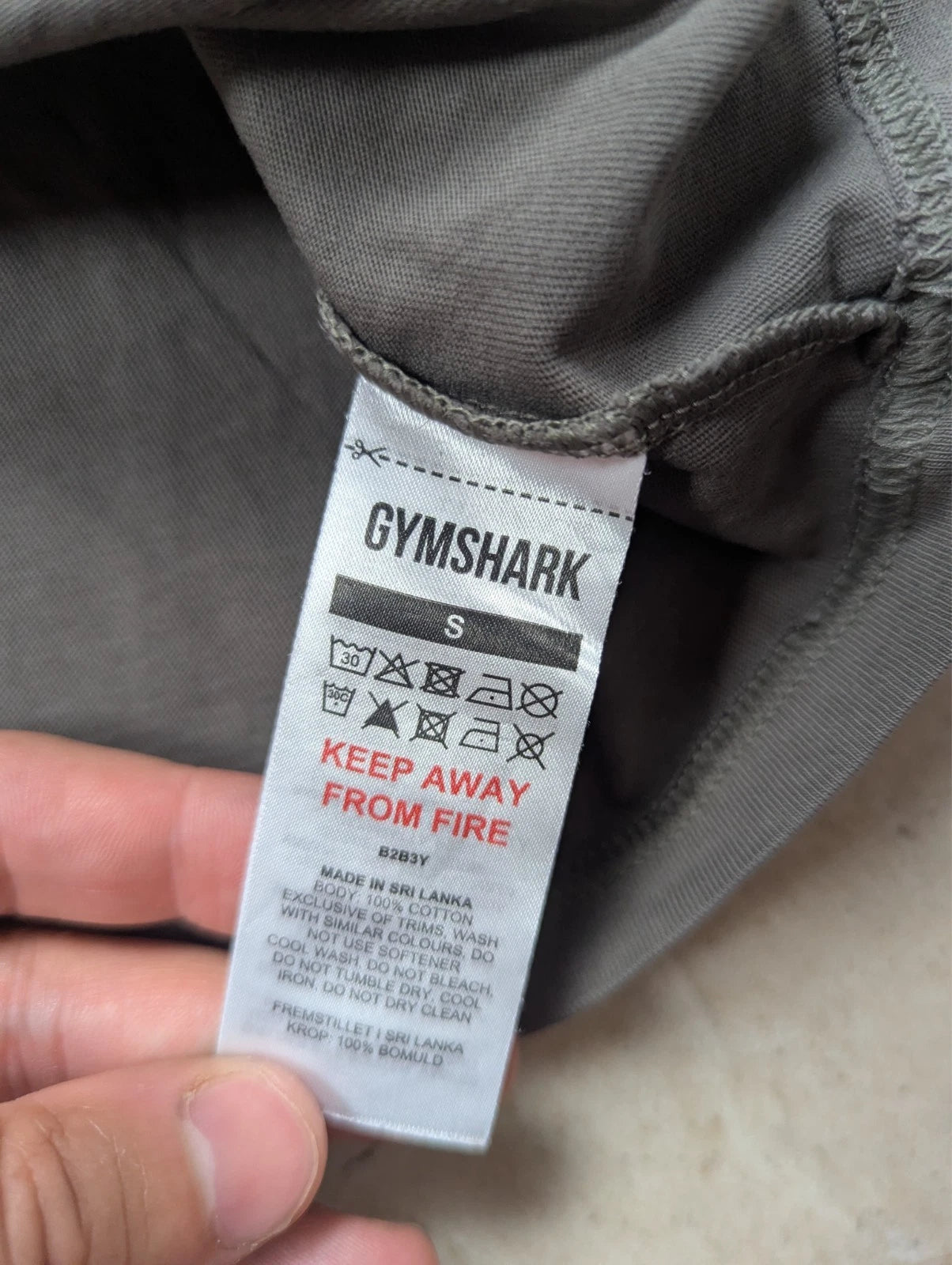 T-shirt Gymshark marron clair