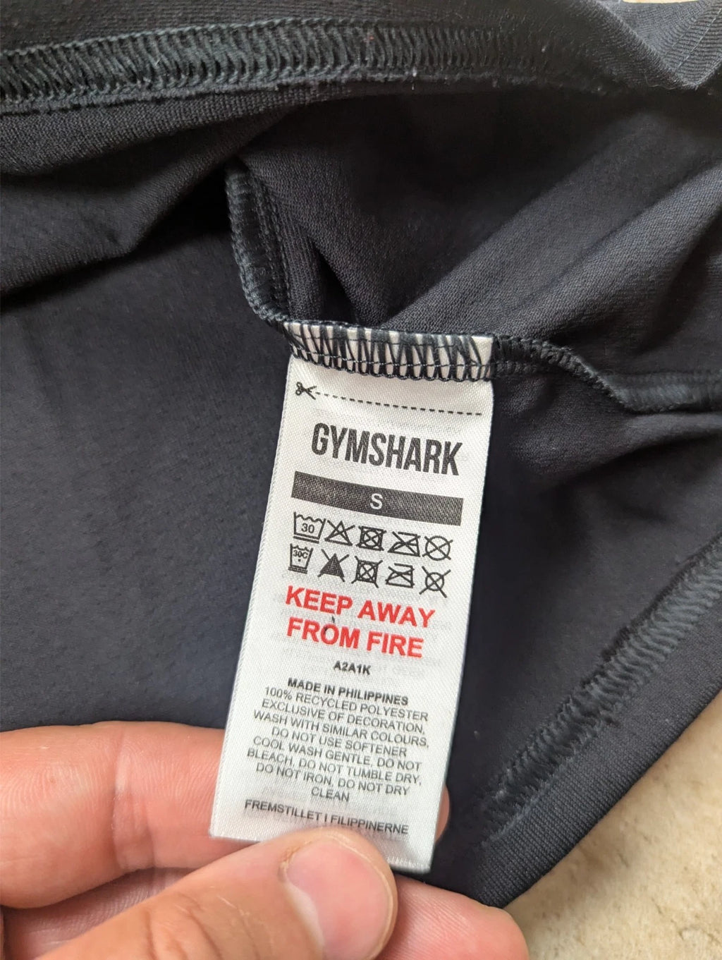 T-shirt Gymshark noir