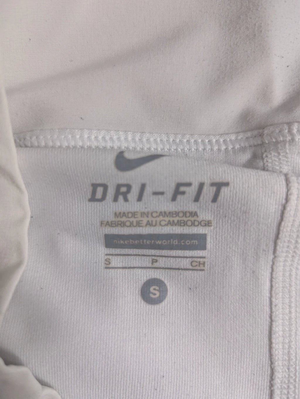 Short 2 en 1 Nike blanc