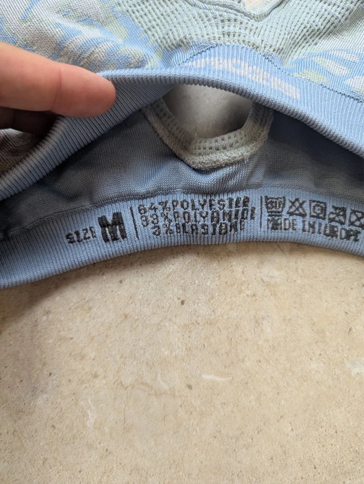 Brassière Prozis verte et bleue