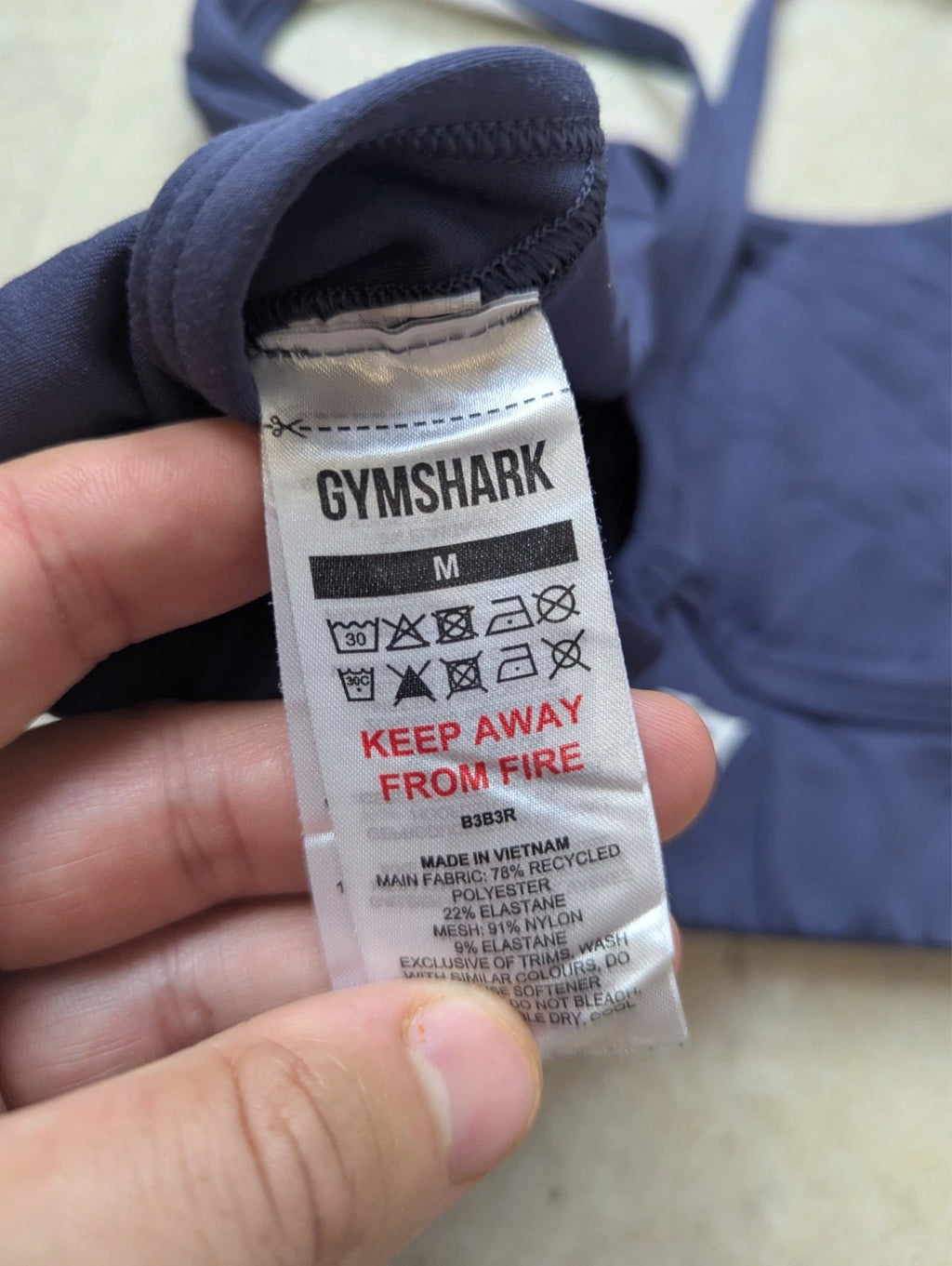 Brassière Gymshark grise