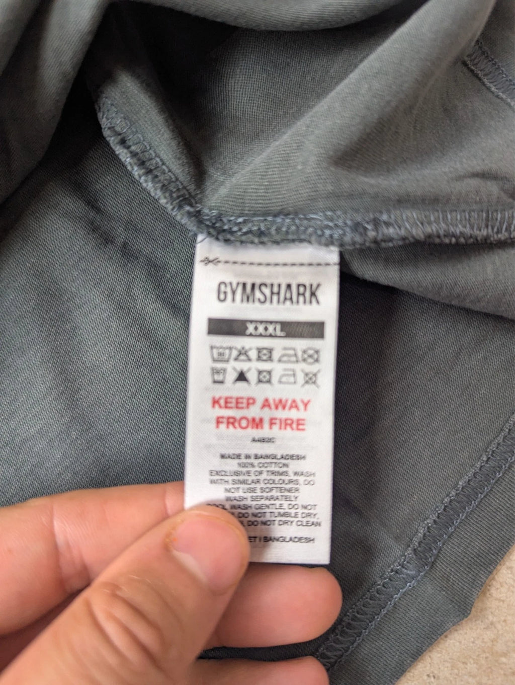 Grey Gymshark T-shirt