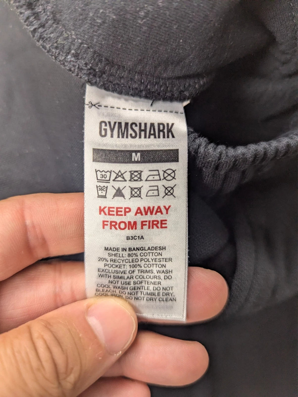 Jogging Gymshark Noir
