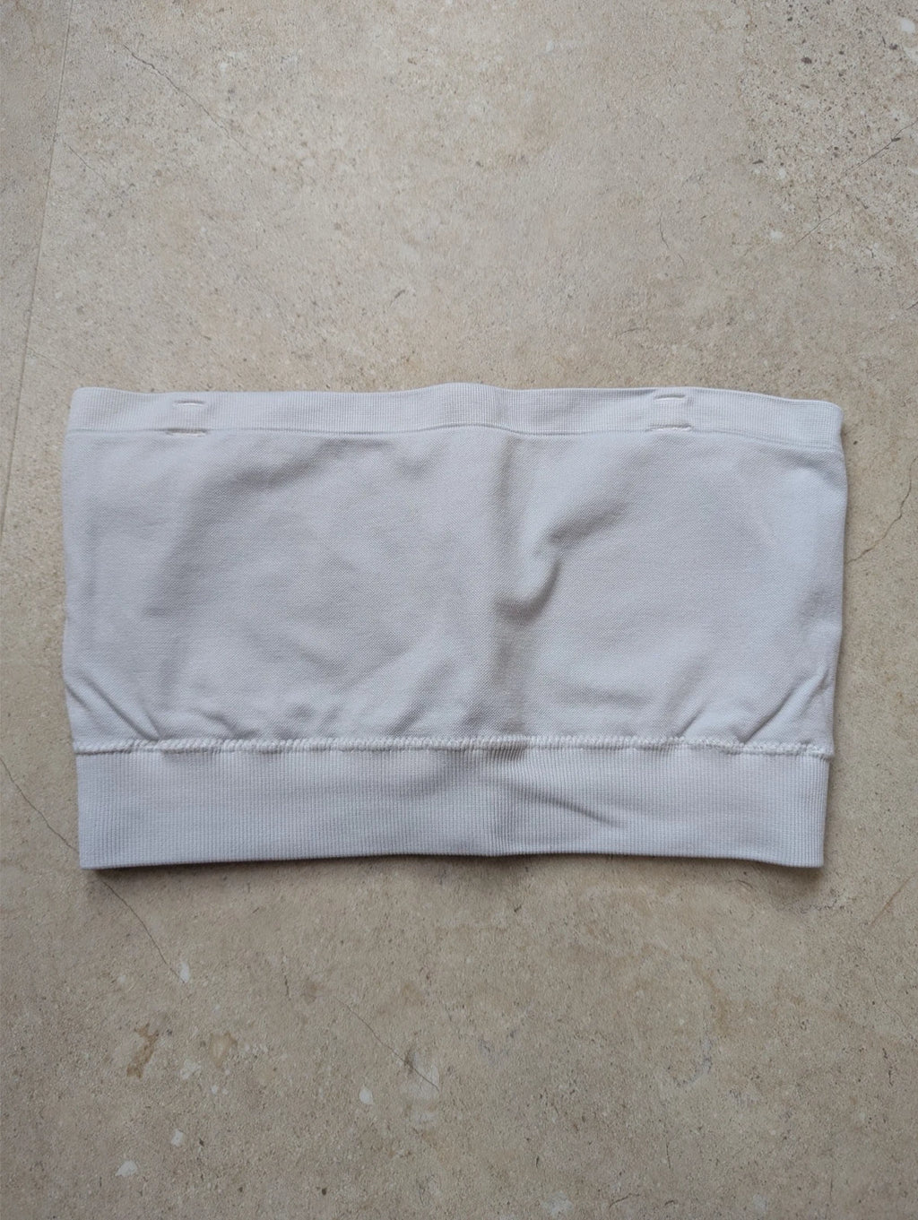 Teveo white bandeau bra