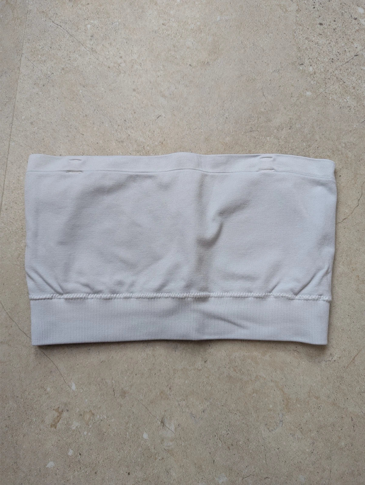 Teveo white bandeau bra