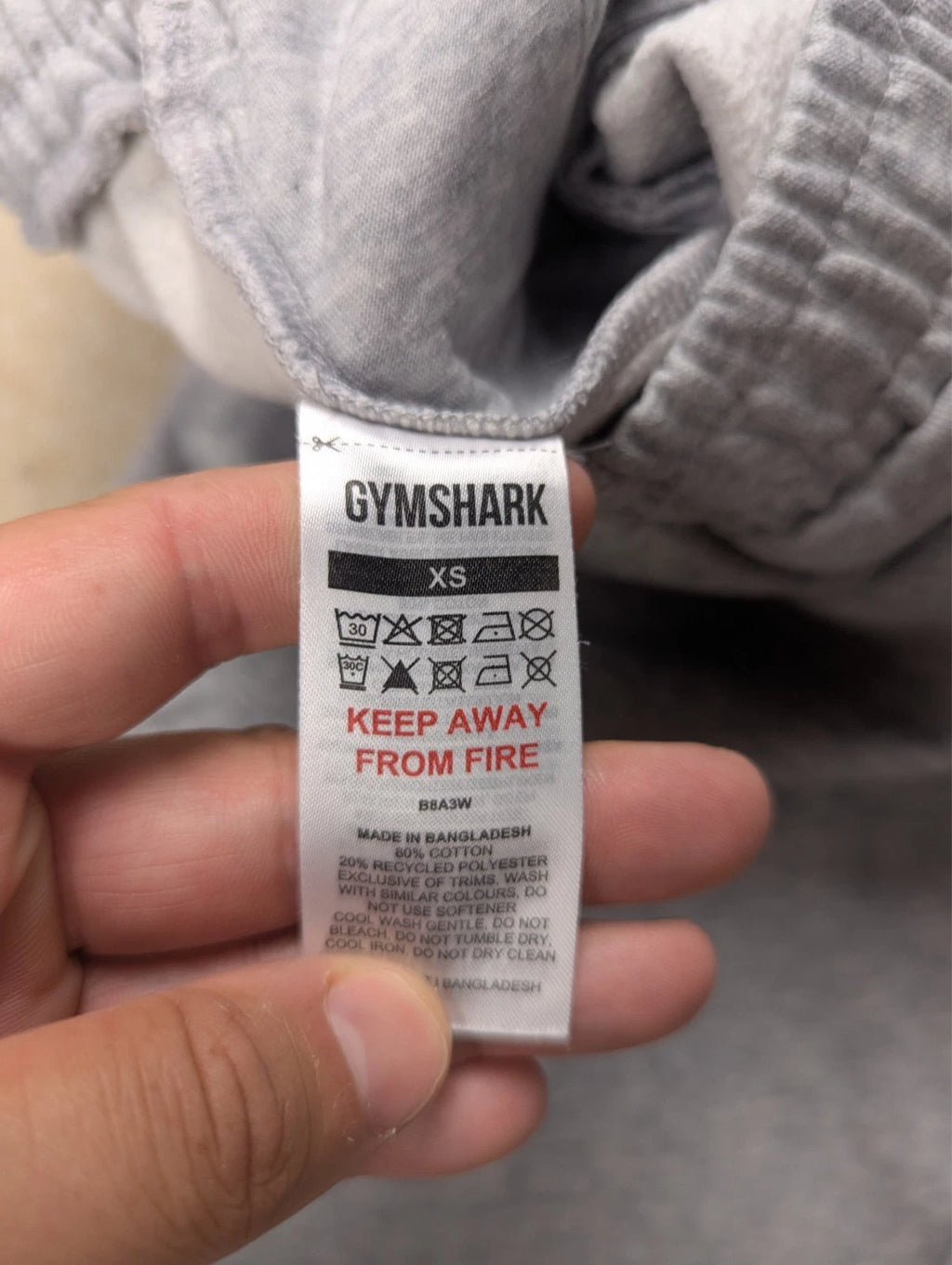Jogging Gymshark Gris