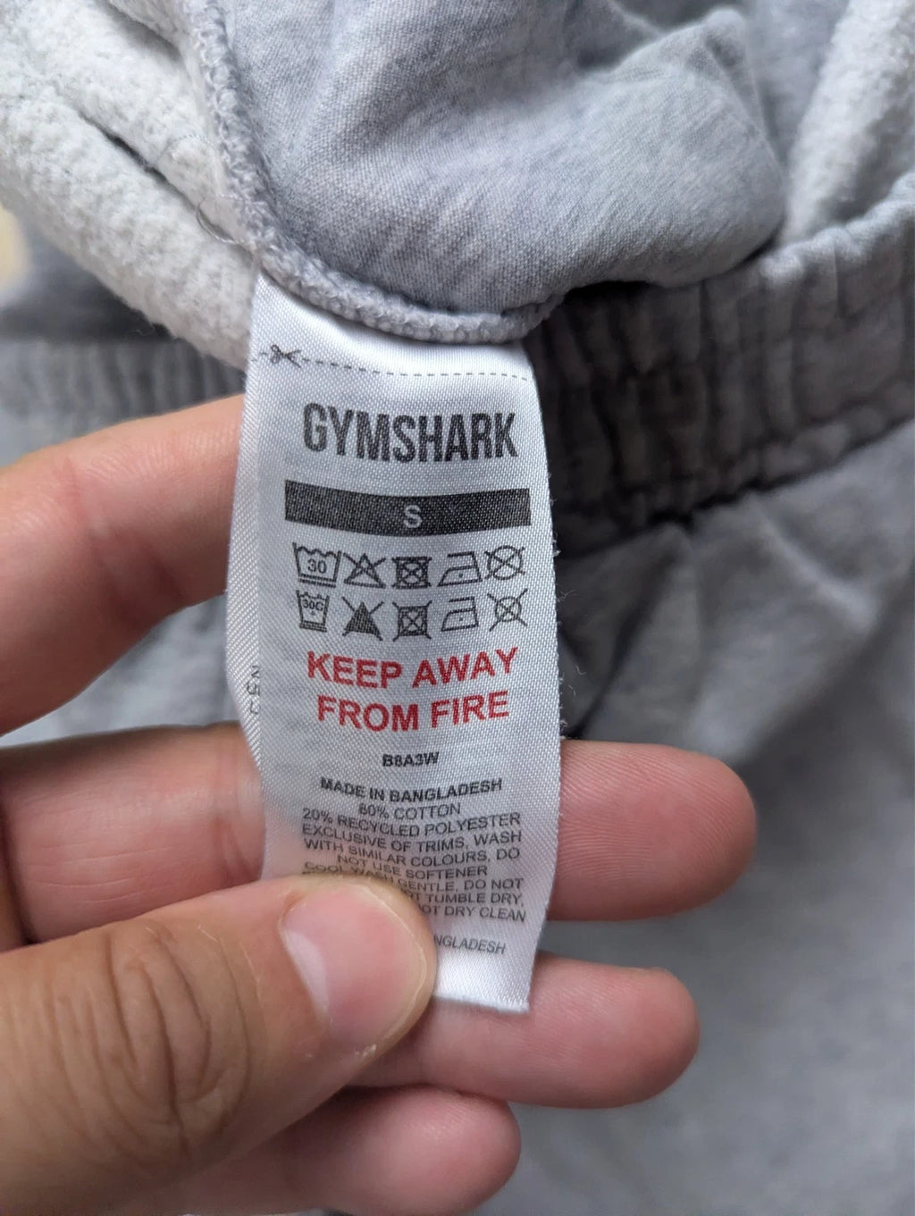 Jogging Gymshark Gris