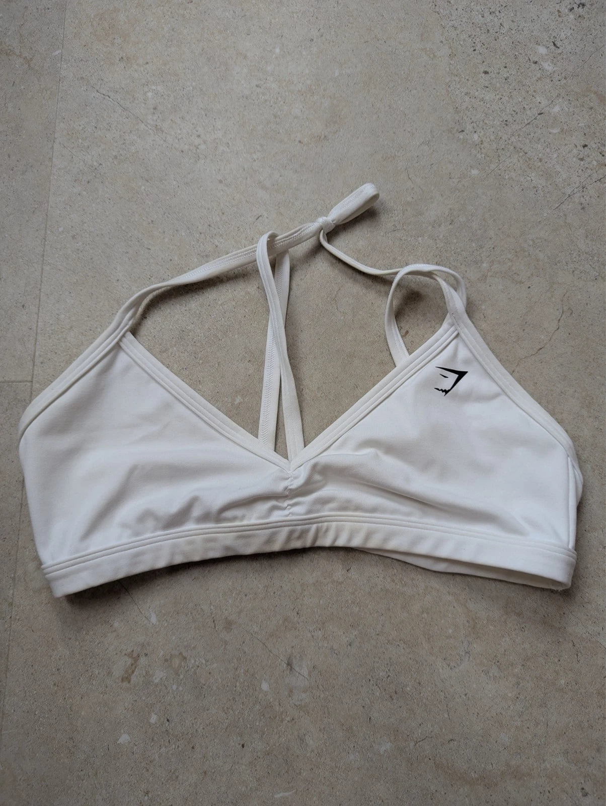 White Gymshark sports bra
